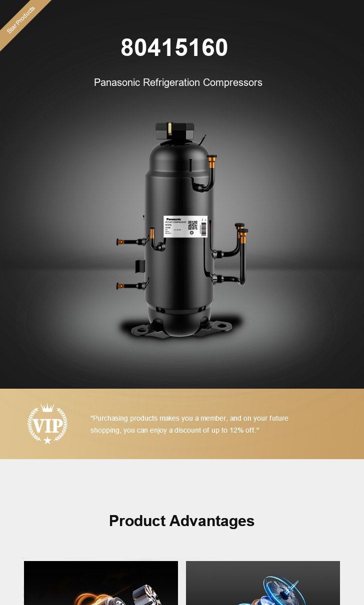 Panasonic Compressor 80415160, technical parameters pdf, structure diagram